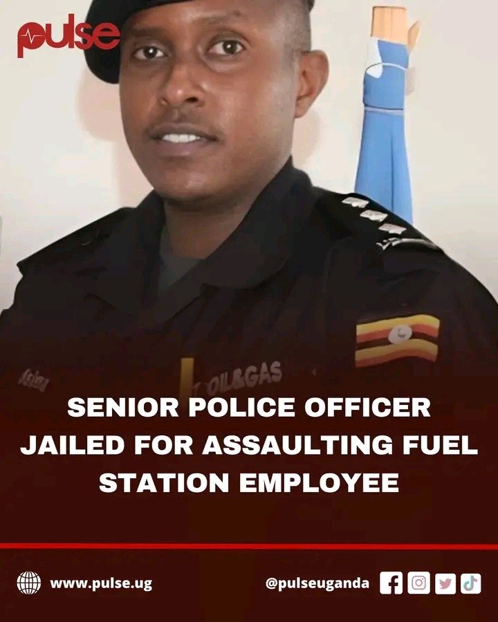 Senior Ugandan Police Officer Arrested After CCTV Captures Assault on Female Fuel Attendant