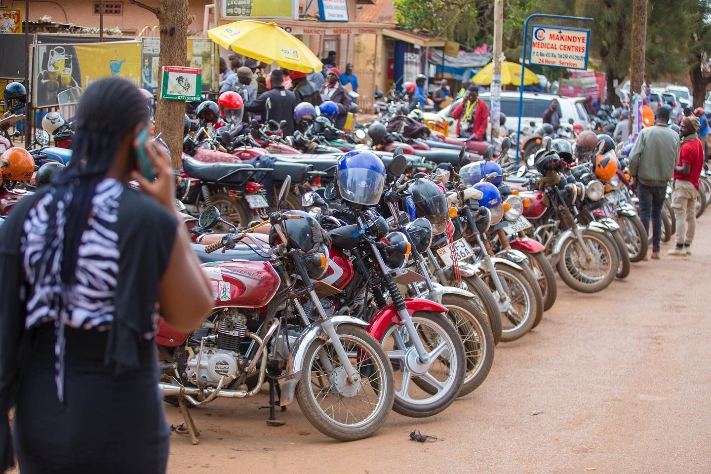 Boda-boda-motorcycles-at-a-stage