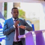 Charles Balala , Deputy Administrator addressing the people of Masaka